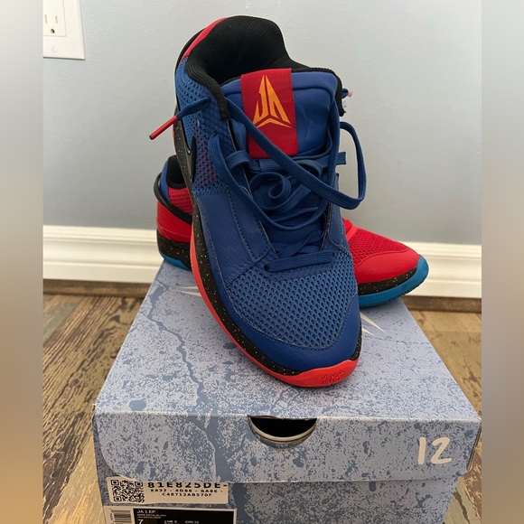Nike JA 1 Hunger Royal Black Red Sneakers - Picture 1 of 8